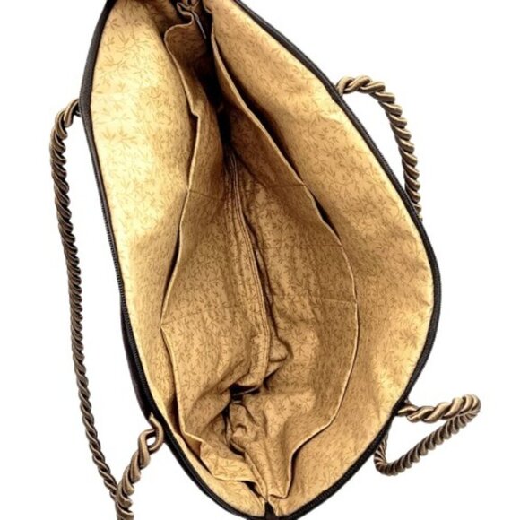 Jaclyn Gray Designs Brown Brocade Tote Bag - Picture 3 of 6